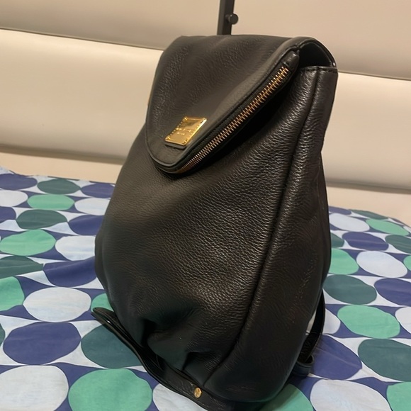 Marc Jacobs Black Backpack with Gold Accents main image 14